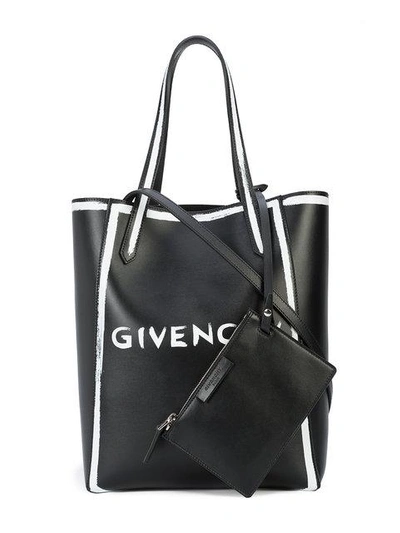 Shop Givenchy Logo Shopper Tote - Black