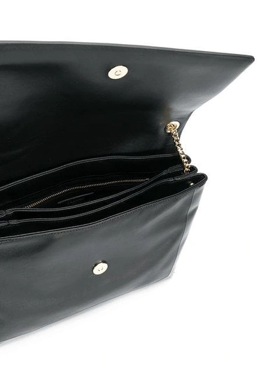 Shop Lanvin Varnished Sugar Bag In Black