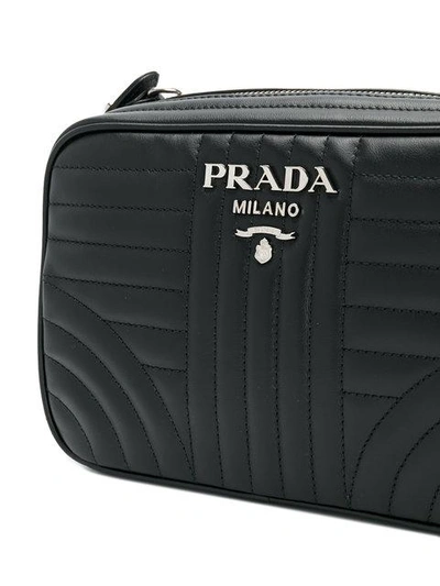 Shop Prada Bevelled Camera Bag - Black