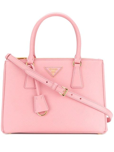 Shop Prada Kleine 'galleria' Handtasche - Rosa In Pink