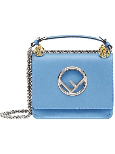 Shop Fendi Kan I Mini Bag In Blue