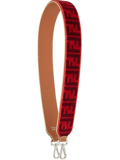 Shop Fendi Strap You Shoulder Strap In Red