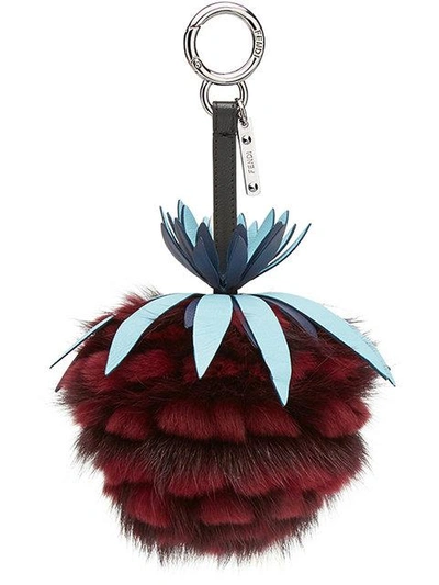 Shop Fendi Fruits Charm In Red