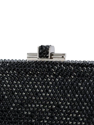 Shop Judith Leiber Slide Lock Bag In Black