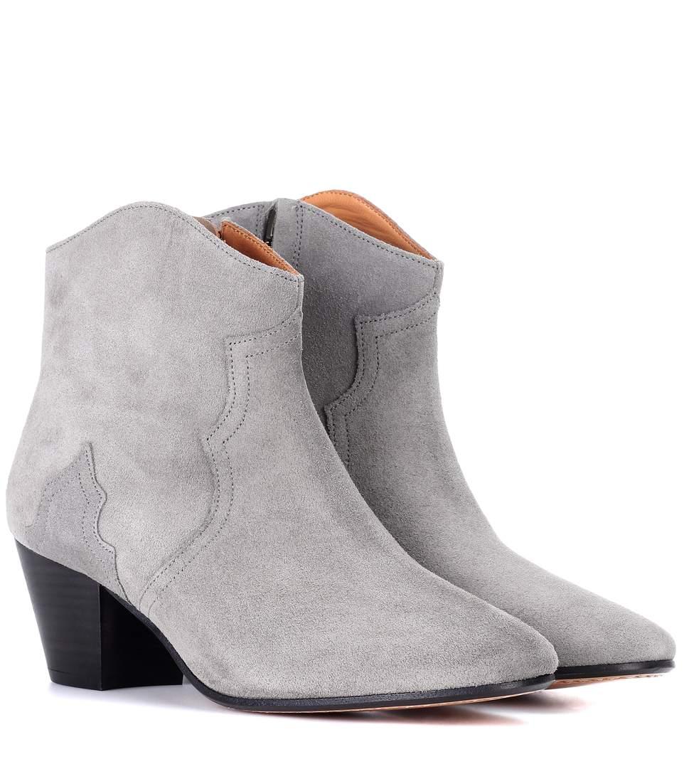 isabel marant dicker suede ankle boots