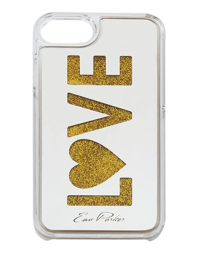 Shop Edie Parker Gold Floating Love Iphone 6 Or 7 Case