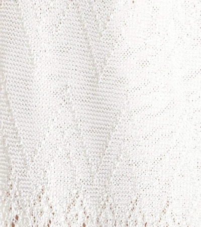Shop Melissa Odabash Kourtney Crochet-knit Dress In White