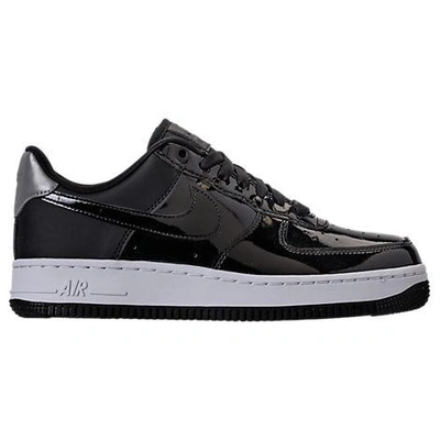 Shop Nike Women's Air Force 1 '07 Se Premium Casual Shoes, Black