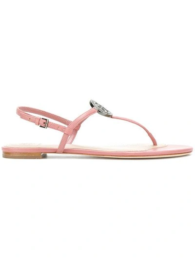 Shop Tory Burch Liana Flat Sandals In Pink