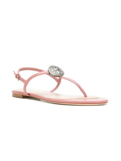 Shop Tory Burch Liana Flat Sandals In Pink