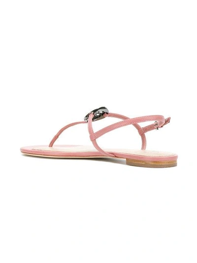 Shop Tory Burch Liana Flat Sandals In Pink