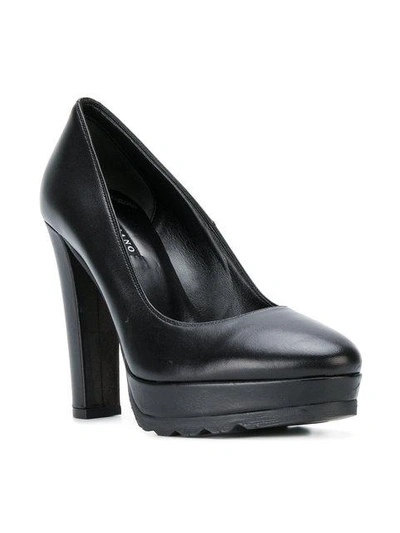 Shop Albano Platform Pumps - Black