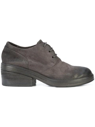 Shop Marsèll Distressed Lace-up Shoes - Grey