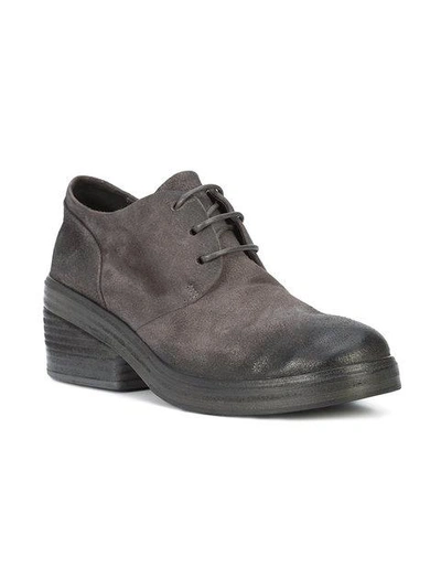 Shop Marsèll Distressed Lace-up Shoes - Grey
