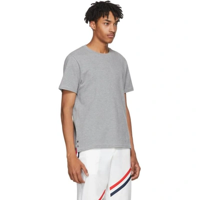 Shop Thom Browne Grey Relaxed Fit T-shirt In 055 Lt Grey