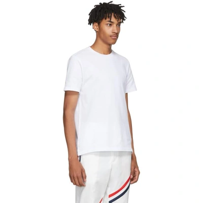 Shop Thom Browne White Relaxed Fit T-shirt In 100 White