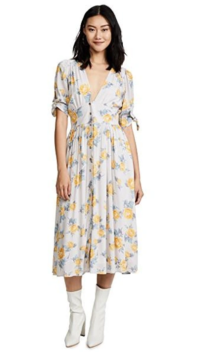 Shop Free People Love Of My Life Printed Dress In Neutral Combo