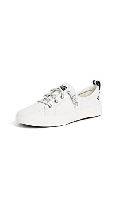 Shop Sperry Crest Vibe Linen Sneakers In White