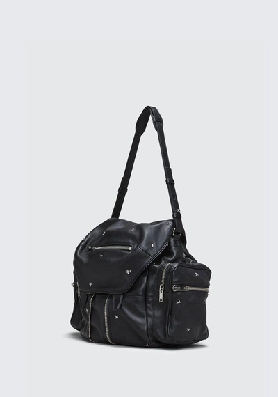 Shop Alexander Wang Rose Studded Marti Backpack In Black