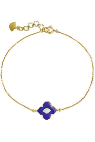 Shop Amrapali 18-karat Gold Enamel Bracelet