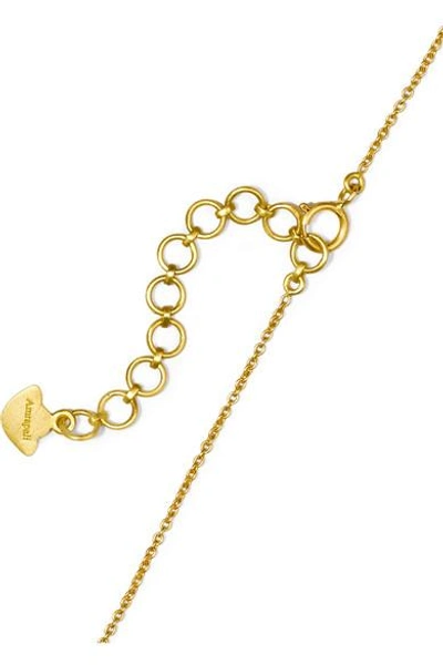 Shop Amrapali 18-karat Gold Enamel Necklace