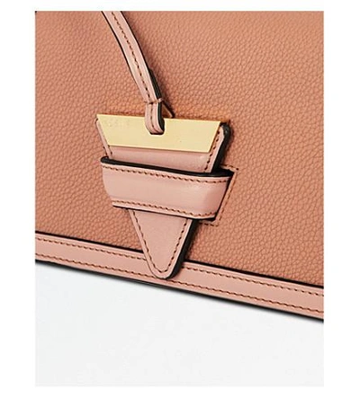 Shop Loewe Barcelona Leather Shoulder Bag In Blush