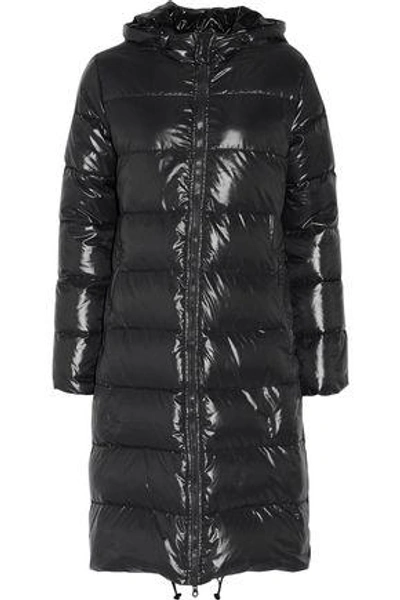 Shop Duvetica Woman Alia Quilted Shell Coat Anthracite