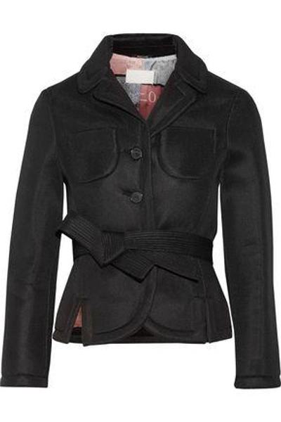 Shop Maison Margiela Woman Printed Neoprene Jacket Black