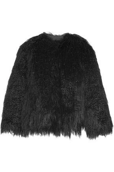 Shop Theory Elstana Faux Shearling Jacket In Black