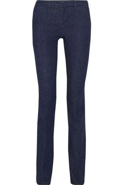 Shop J Brand Woman Vanessa Mid-rise Bootcut Jeans Dark Denim