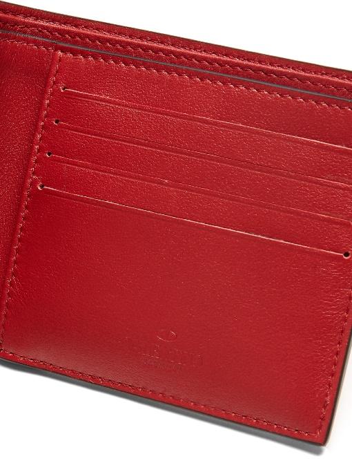 Valentino Garavani Blue Calf Leather Bos Taurus Wallet
