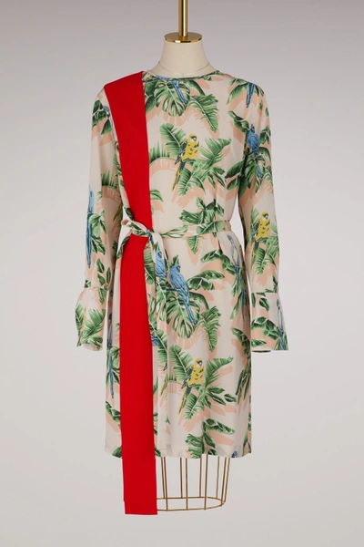 Shop Stella Mccartney Sansa Silk Dress In 5900 - Rose