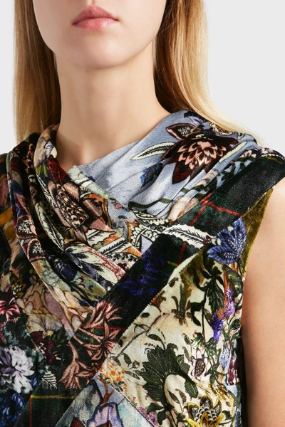 Shop Erdem Reza Printed Silk-blend Dress In Multicoloured