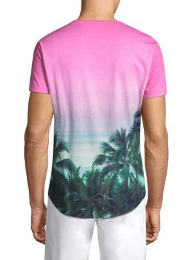 Shop Orlebar Brown Ob-t Photograph Cotton Tee In Pink Multi