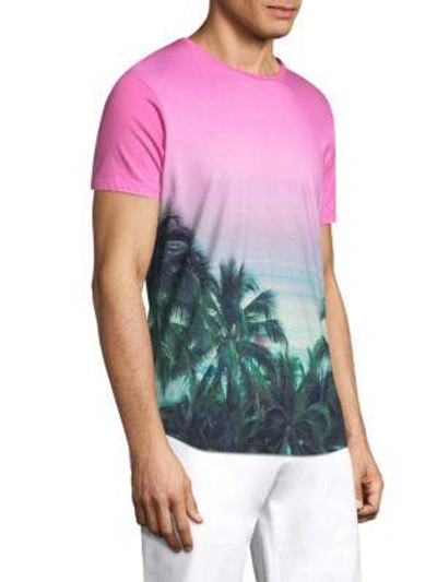 Shop Orlebar Brown Ob-t Photograph Cotton Tee In Pink Multi