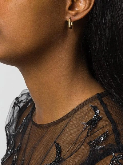 Shop Aliita Small Hoop Earrings - Metallic