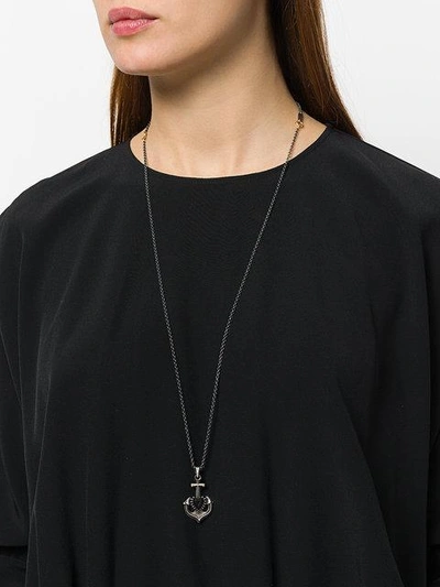 Shop Ugo Cacciatori Camargue Cross Pendant Necklace - Metallic
