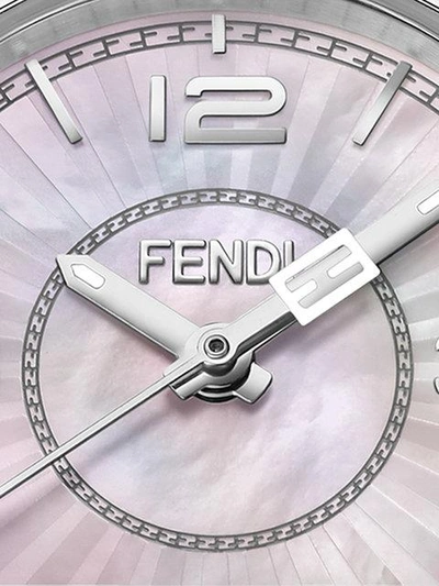 Shop Fendi Momento Watch - Metallic