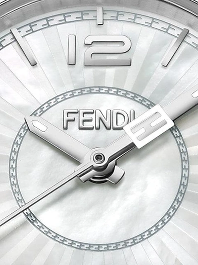 Shop Fendi Momento Watch In Metallic