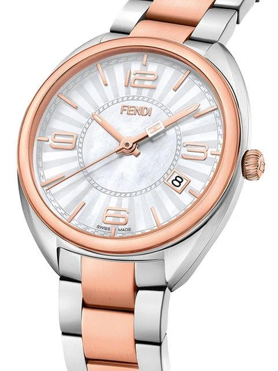 Shop Fendi Watch In Metallic