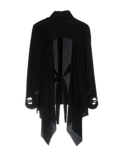 Shop Fendi Silk Shirts & Blouses In Black