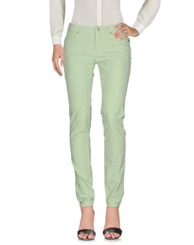 Shop Jeckerson Casual Pants In Light Green