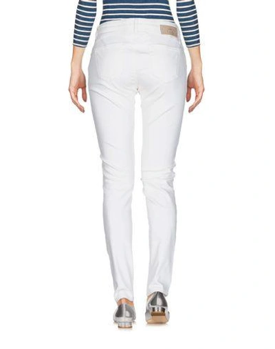Shop Pinko Woman Jeans Ivory Size 27 Cotton, Elastane In White