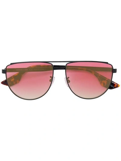 Shop Mcq By Alexander Mcqueen Sunset Aviator Sunglasses In Black