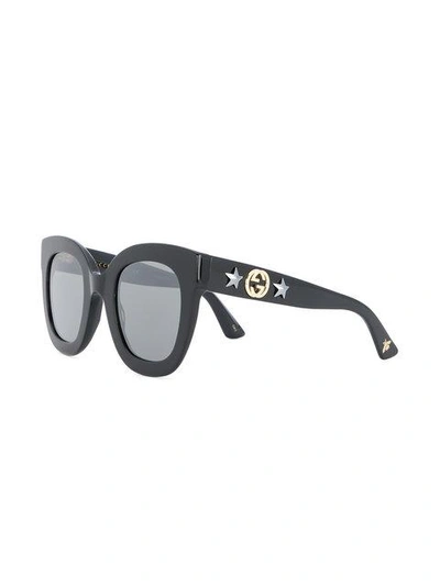 Shop Gucci Oversized Cat Eye Sunglasses