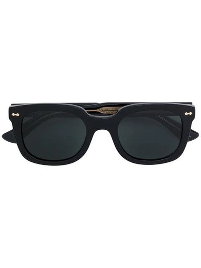 Shop Gucci Rectangle Frame Sunglasses