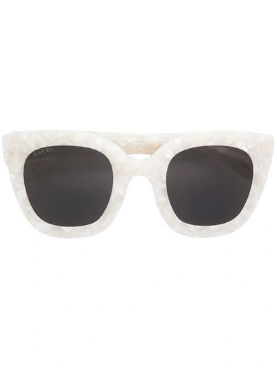 Shop Gucci Oversized Frame Sunglasses