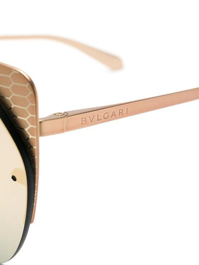 BULGARI HONEYCOMB EFFECT SUNGLASSES 609612493807