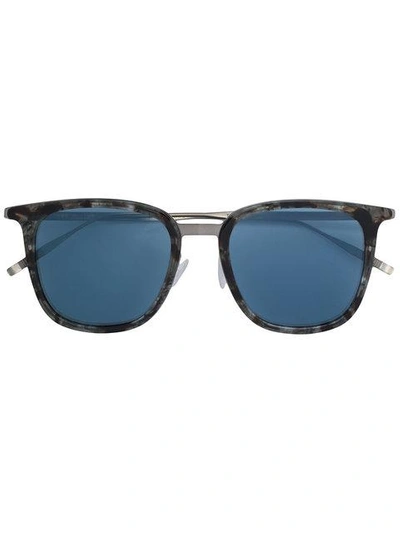Shop Tomas Maier Eyewear Blue Tinted Sunglasses In Grey