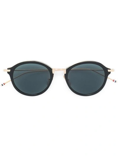 Shop Thom Browne Round Frame Sunglasses